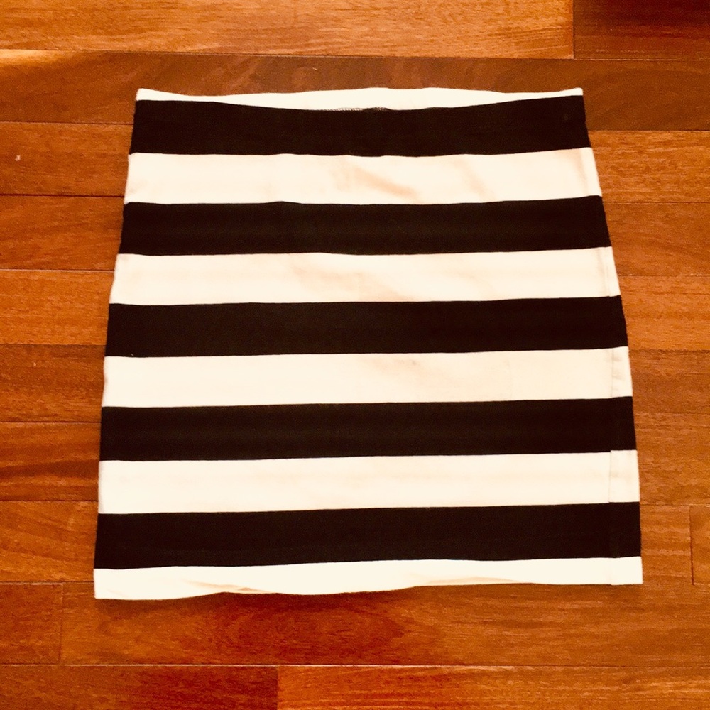 Striped Bodycon Skirt
